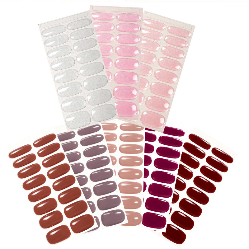 Glänzende Press-On Nail Wraps