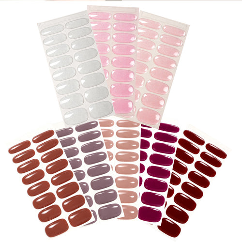 Glänzende Press-On Nail Wraps