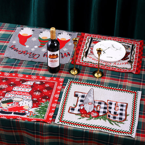Festliche Tischdecke mit Weihnachtsmuster Karnz