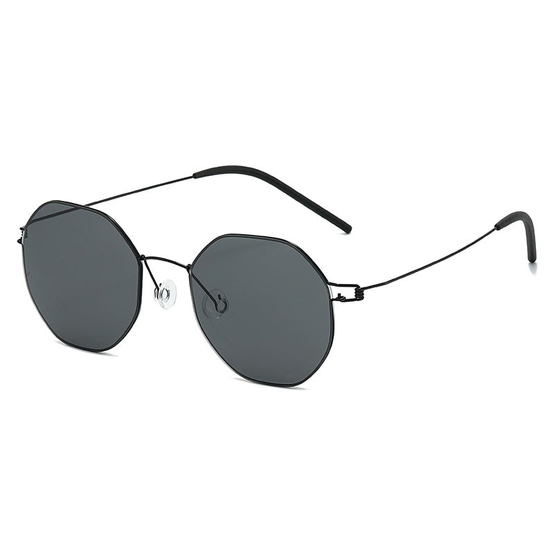 Damen moderne geometrische Sonnenbrille Karnz