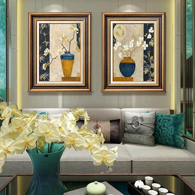 Dekorative Blumen Kunstdruck