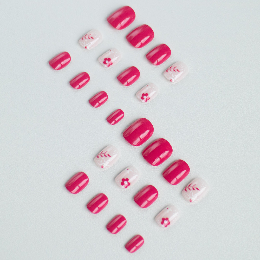 Floral Nagelkunstset