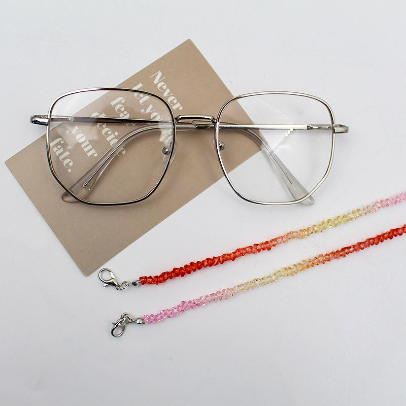 Elegante Kristallperlen Brille Kette Karnz