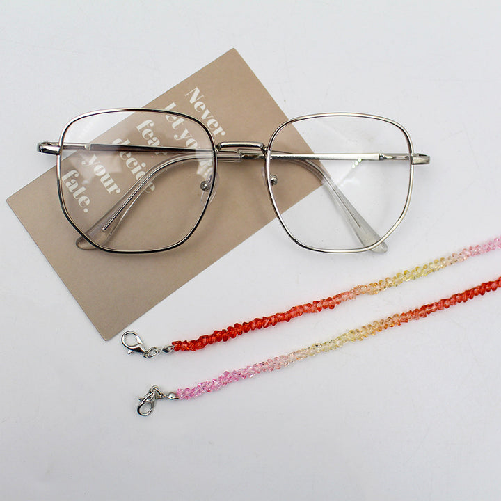 Elegante Kristallperlen Brille Kette Karnz