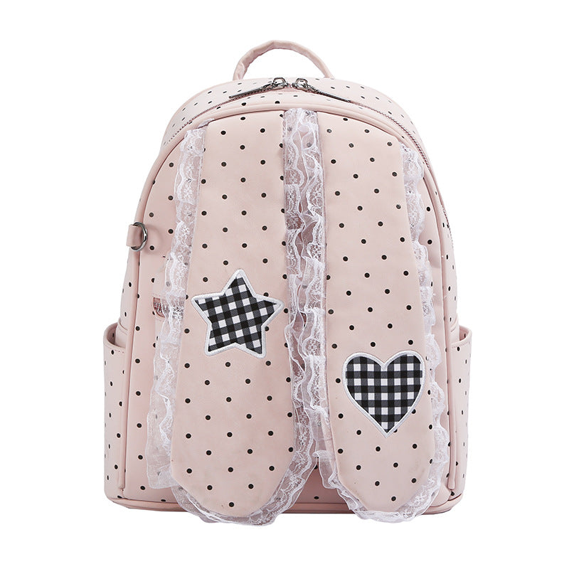 Modische Pünktchen Rucksack Karnz