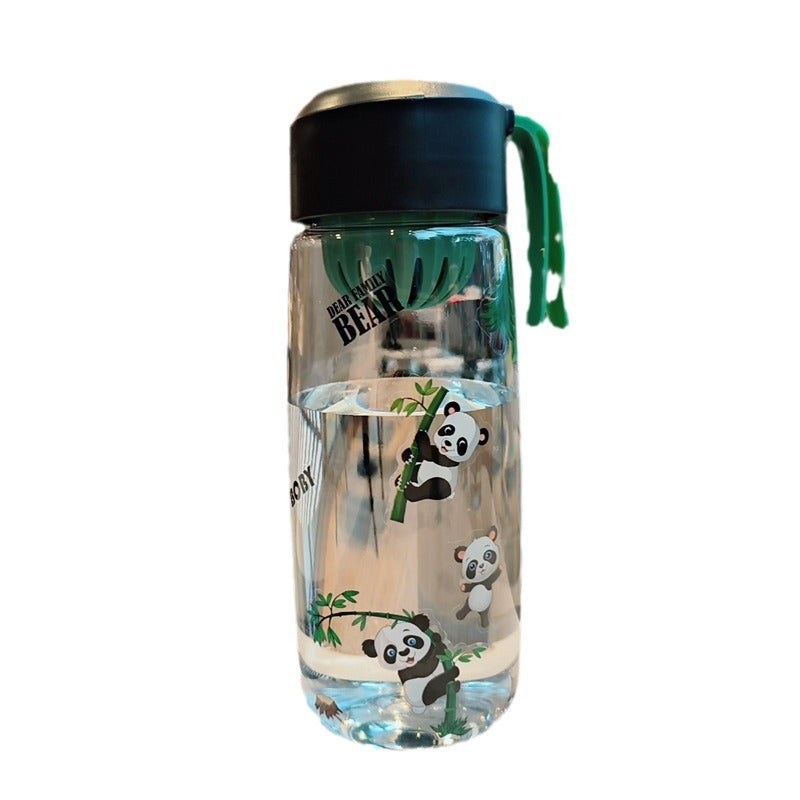 Damen Verspielte Trinkflasche mit fröhlichem Panda-Motiv Karnz