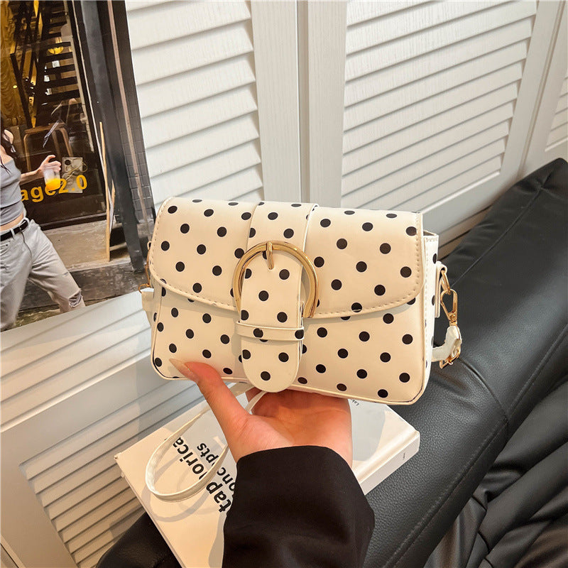 WoStylish Polka Dot Umhängetasche Karnz