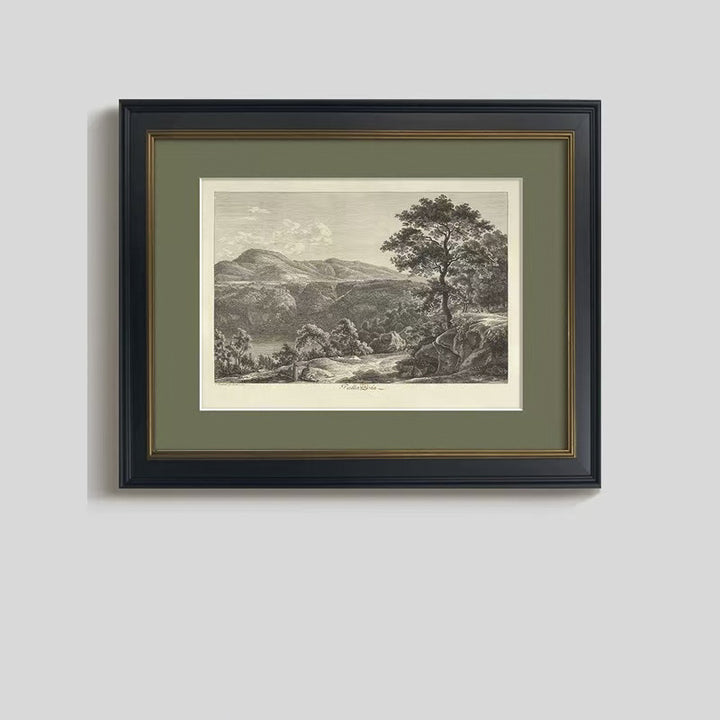 Vintage Landschaft Wandkunst