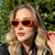Damen Elegante Cat-Eye Sonnenbrille mit schützendem UV-Filter Karnz