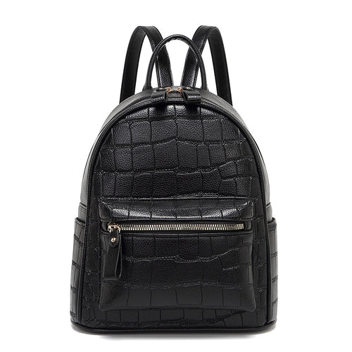 Krokodil-Prägung Mini Chic Rucksack Karnz