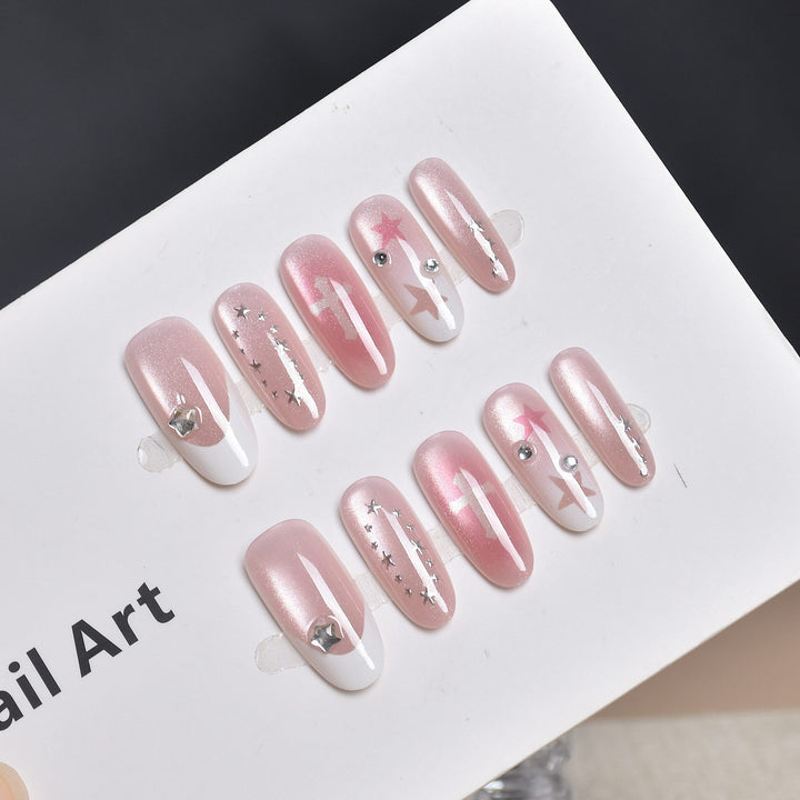 Dekoratives Ombre Press-On Nagelset Karnz
