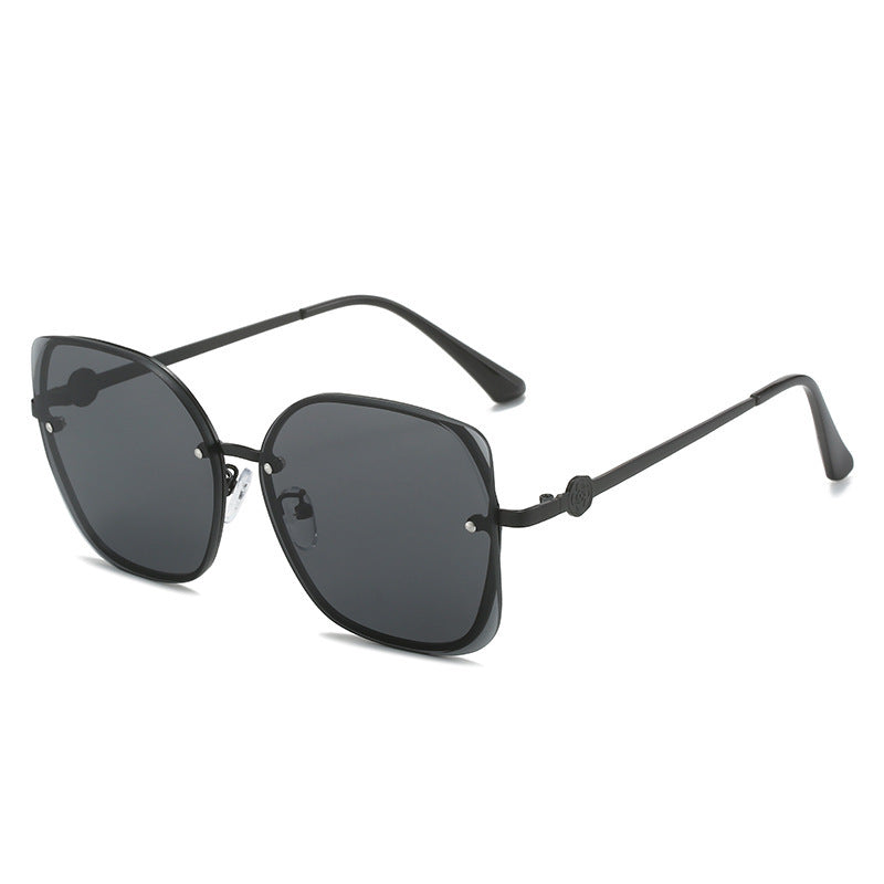 Bold Übergroße Geometrische Sonnenbrille Karnz