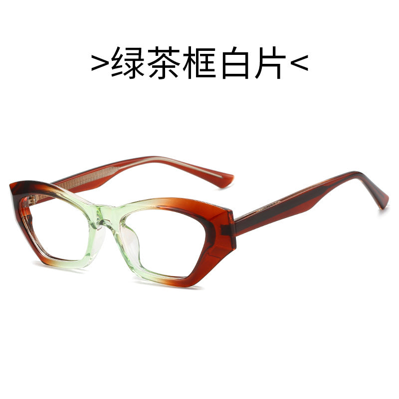 Damen Cat-Eye Sonnenbrille mit modernen transparenten Akzenten Karnz