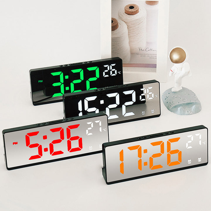 Digitaler Wecker mit Spiegel-Display und Temperaturfunktion Karnz