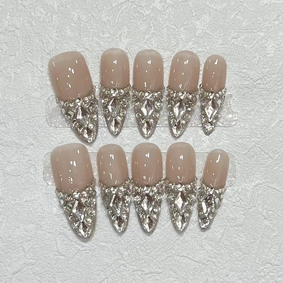 Rhinestone Stiletto Press-On Nail Set Karnz