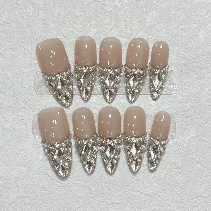 Rhinestone Stiletto Press-On Nail Set Karnz