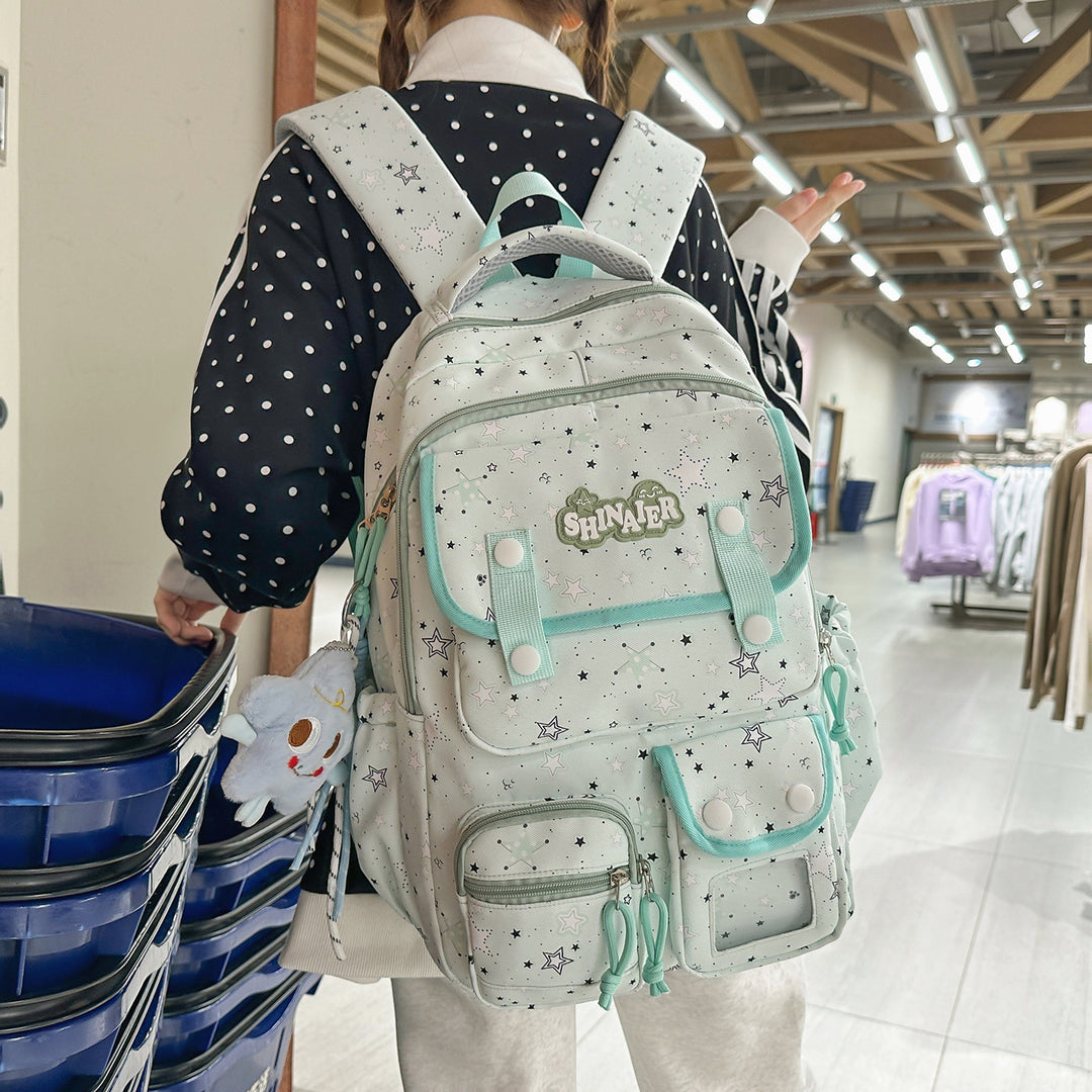 Stylischer Sternenmuster-Rucksack Karnz