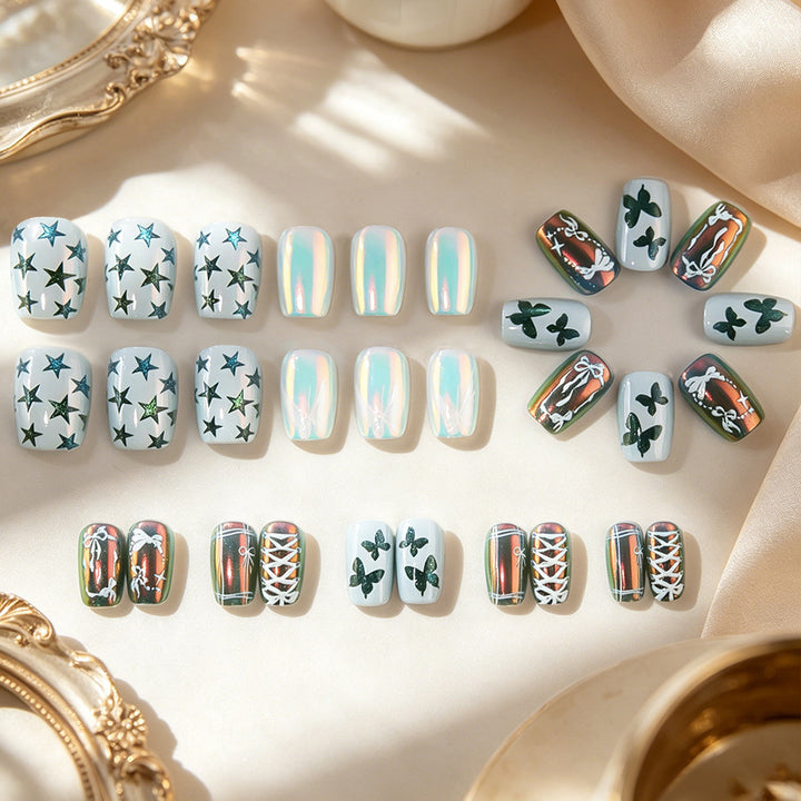Künstlerisches Schmetterlings-Nageldesign-Set Karnz