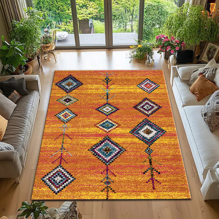 Bohemian geometrisches Muster Teppich Karnz