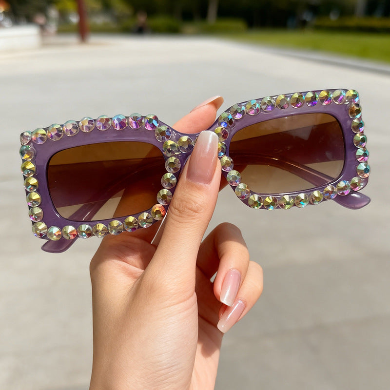 Dekorativer mit Strass besetzter Sonnenbrille Karnz