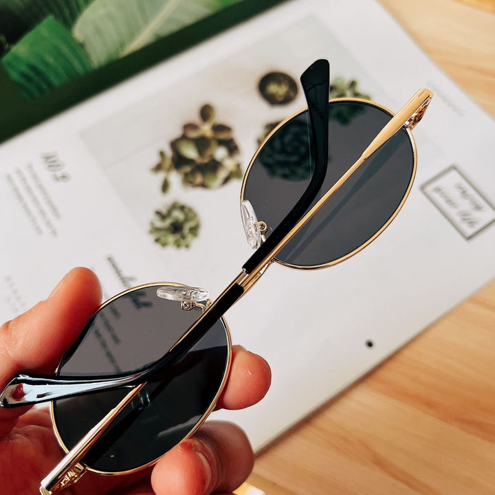 Retro-Ovalrahmen-Sonnenbrille Karnz