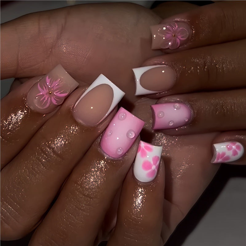 Floral Design Press-On Nail Art Extensions Karnz