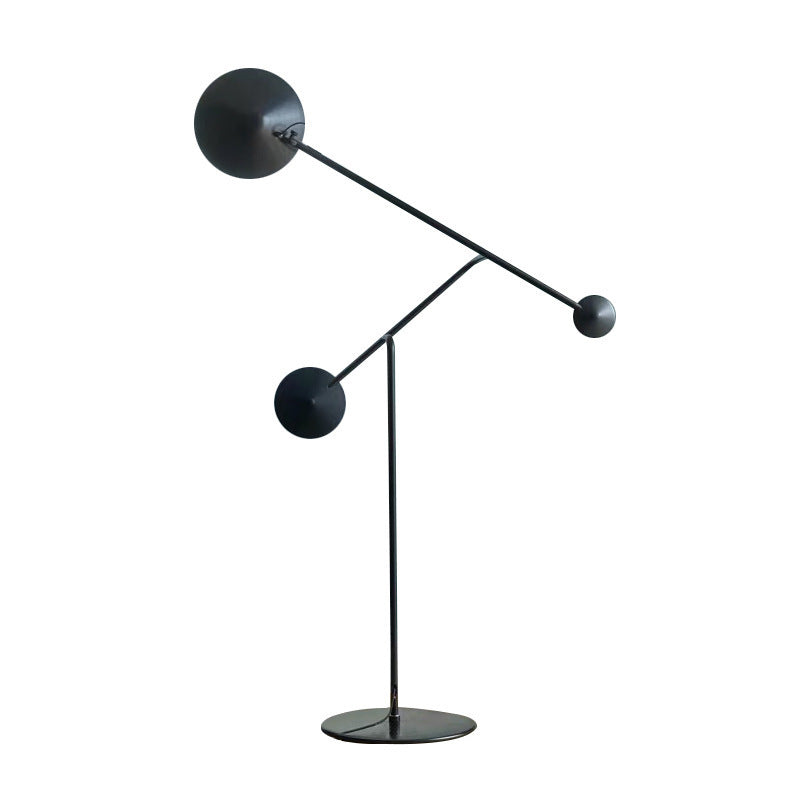 Moderne verstellbare Bogenstehlampe mit dualen Kugeln