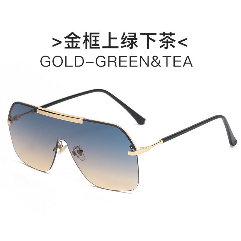 Damen extravagante oversized Sonnenbrille mit futuristischem Design Karnz
