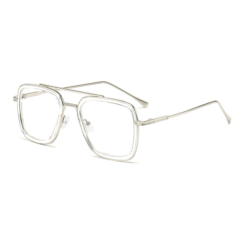 Damen modische quadratische Sonnenbrille mit glamourösem Metallrahmen Karnz