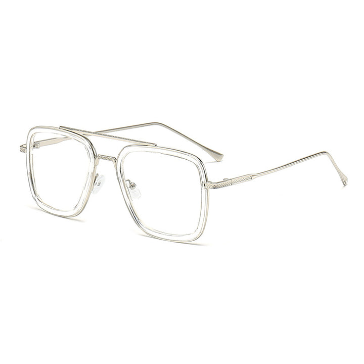 Damen modische quadratische Sonnenbrille mit metallischen Details Karnz