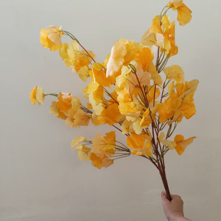 Lebensechte Ginkgo-Blatt Dekorative Stange