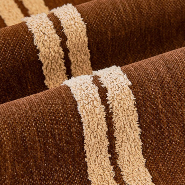 Elegante gestreifte Sofa-Wurfdecke