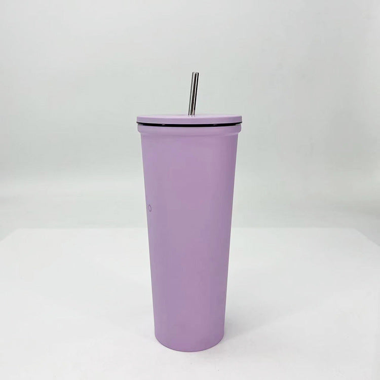 Damen Trinkbecher mit Edelstahl-Strohhalm Karnz