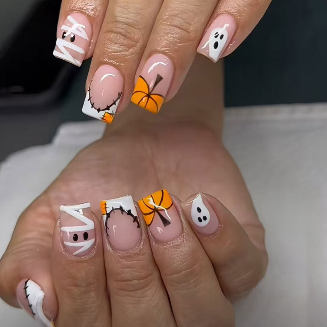 Halloween-Themen Press-On Nagelkunst Set Karnz