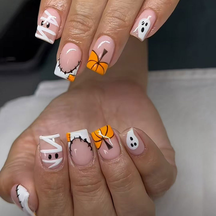 Halloween-Themen Press-On Nagelkunst Set Karnz