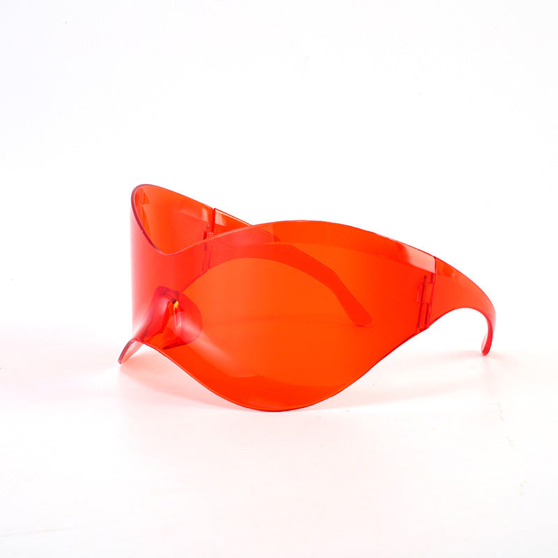 Damen futuristische Wellen-Sonnenbrille Karnz