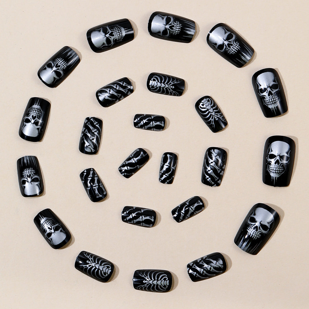 Gothic Skeleton Nagelkunst Set Karnz