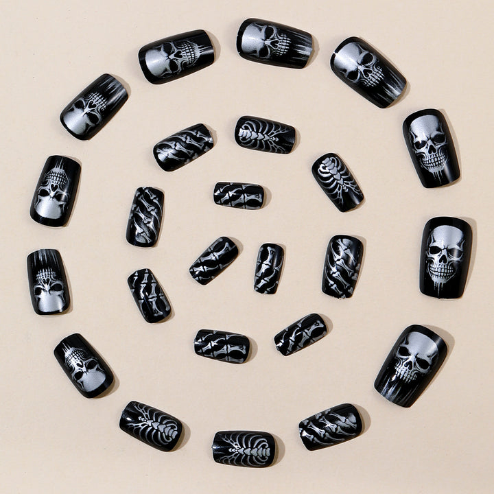 Gothic Skeleton Nagelkunst Set Karnz