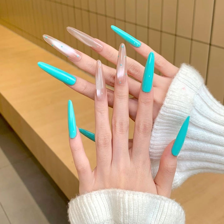 Künstlerische Lange Stiletto-Nagelverzierungen Karnz