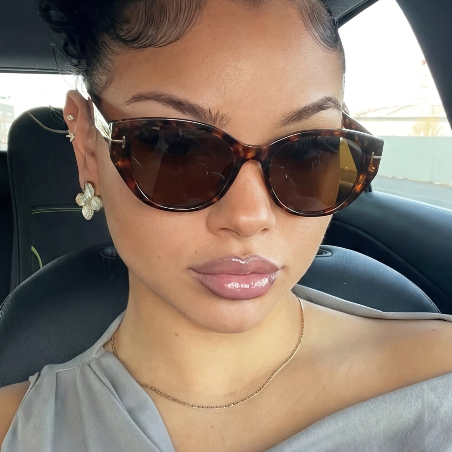 Damen Cat-Eye Sonnenbrille mit elegantem Rahmen und schützendem UV-Filter Karnz