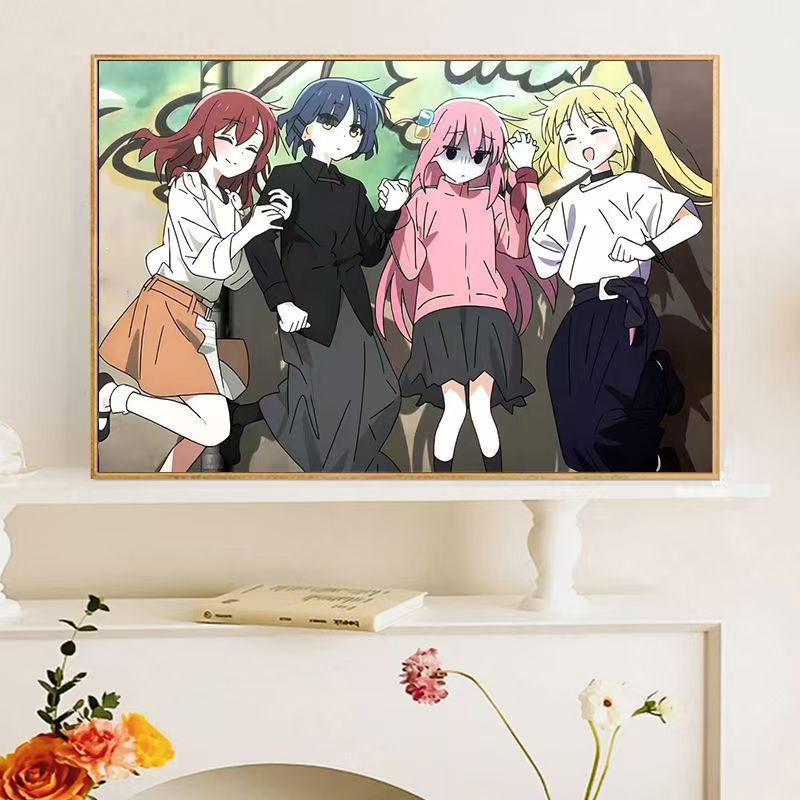 Anime-inspirierte Charakter-Wandkunst Druck Karnz