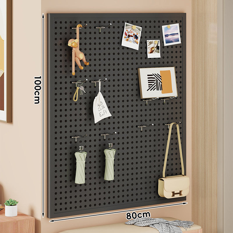 Wandmontiertes Lochplatten-Organisationspaneel mit modularen Haken