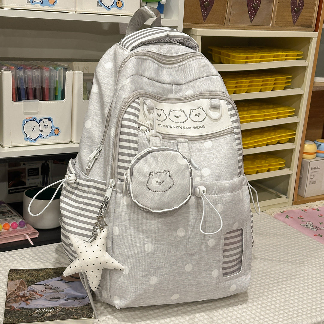 Multi-Taschen Sternmuster Rucksack Karnz