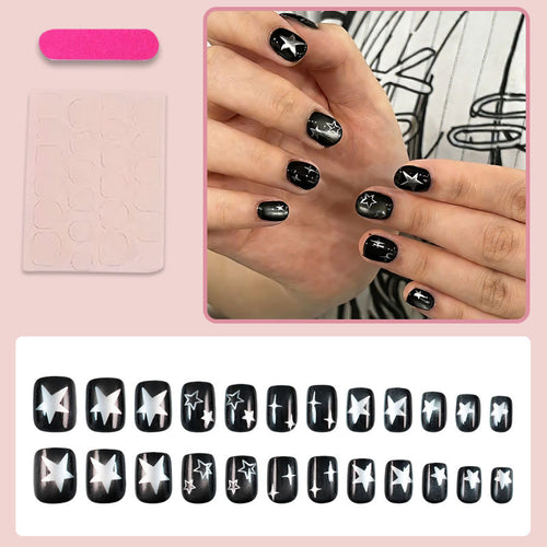Kunstnagelset mit elegantem Sternen-Design Karnz