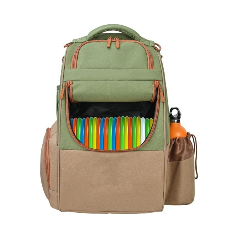 Discgolf-Rucksack mit Speziellen Fächern Für Frisbees und Getränke Karnz