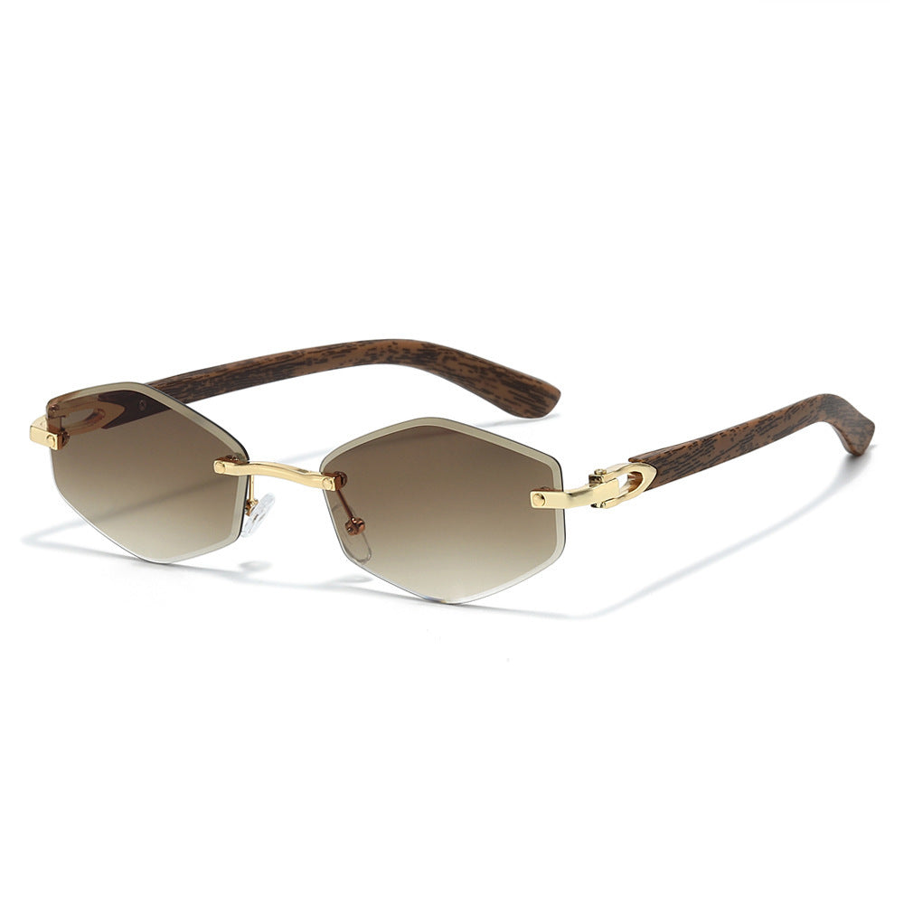 Futuristische sechseckige Rahmen Sonnenbrille Karnz