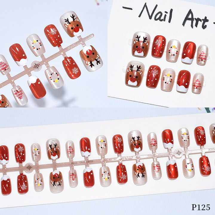 Urlaubs-Themen Press-On Nagelkunstset Karnz