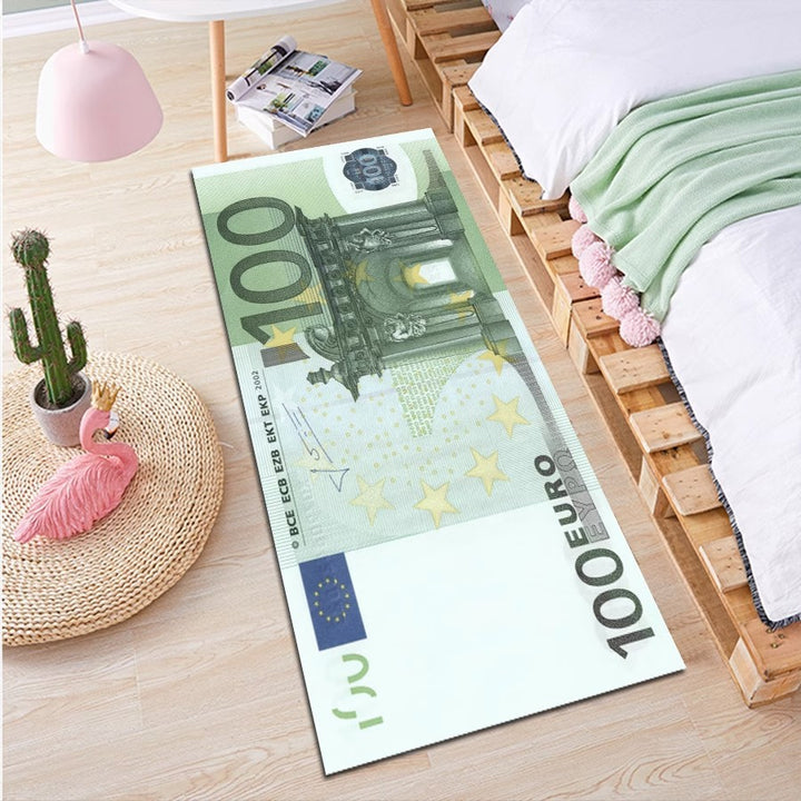 Kreativer Währungs-Themen-Teppich