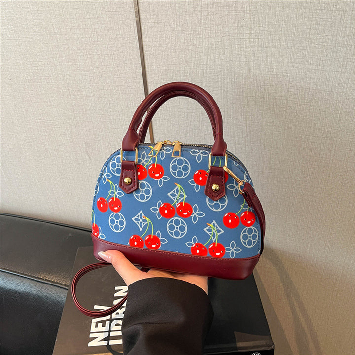 WoBestickte Kirschmuster-Handtasche Karnz