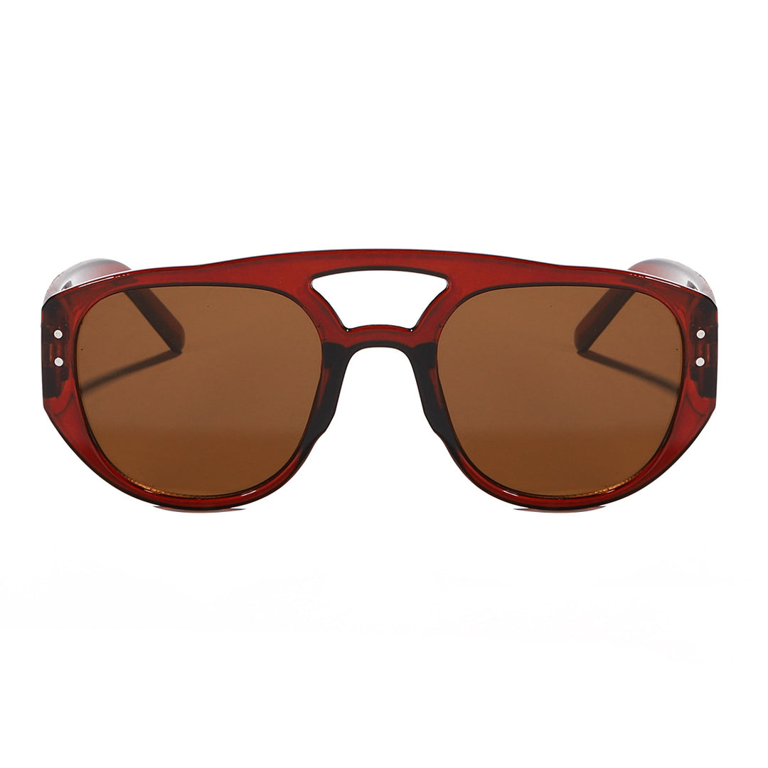 Damen oversized Sonnenbrille mit modernem, strukturiertem Rahmen Karnz